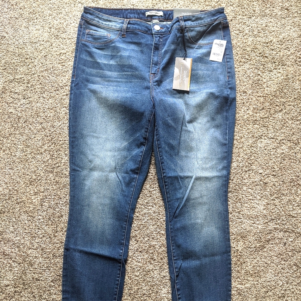 Charlotte Russe - Skintight Faded Jeans